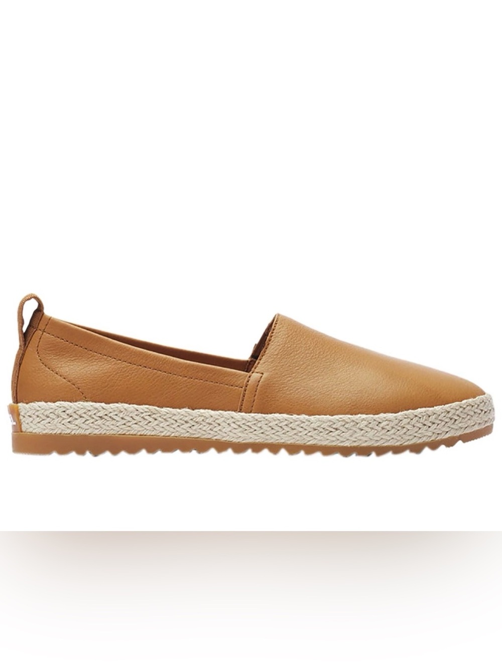 Sorel Ella Slip-On Jute Shoes in Cognac Sz 8